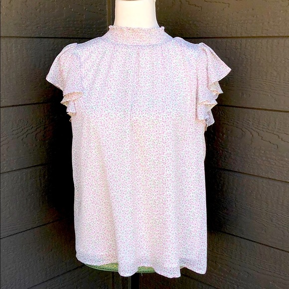 SugarLips Floral Mock Blouse - Picture 2 of 5